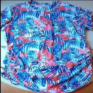 Ocean 🌊 Lily Women's Maternity Colorful Rash Guard Top